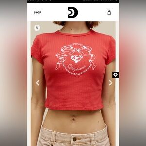 Daydreamer LA Bow Pointelle Tee